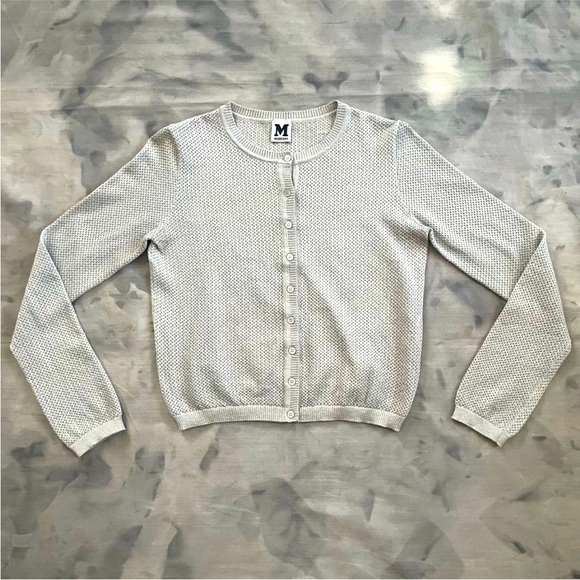 Missoni Metallic Silver Classic Cardigan - Picture 2 of 6